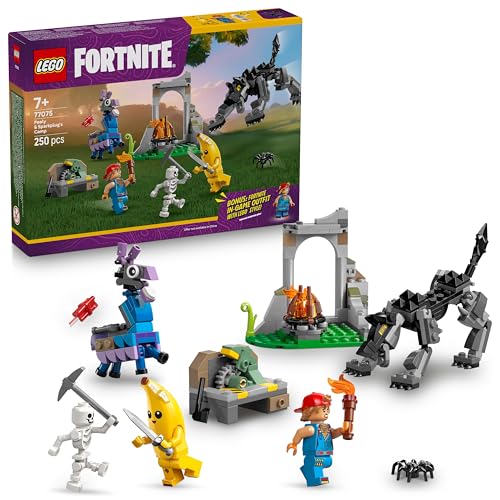 Image of LEGO Fortnite Peely & Sparkplug's Camp Video Game Building Set 77075 Building Blocks for 7+ Age Boys and Girls