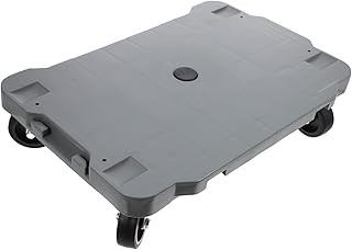 DOITOOL 4 Flatbed Truck Wheeled Cart Dolly Cart Plastic Utility Cart Metal Utility Cart Flat Moving Cart Flat Cart Heavy Duty Flat Cart Sorting Cart Reusable Flat Cart Outdoor Tortoise Car