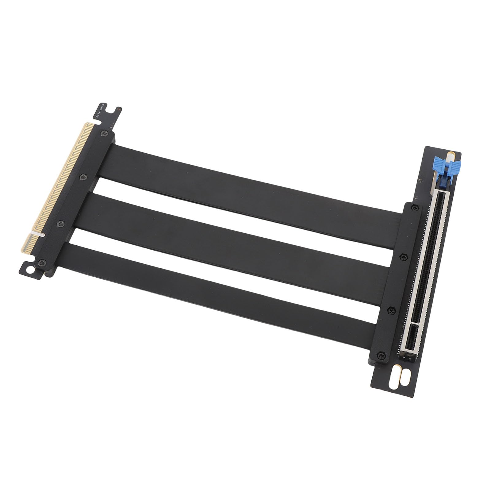 Fabater Ekranowany Kabel Riser PCIE 5.0 X16 do RTX 4090 (Ti) Kabel Przedłużający 128 Gb/s do Obudowy Komputera PC Aplikacje AI — ABS, Czarny (15cm)