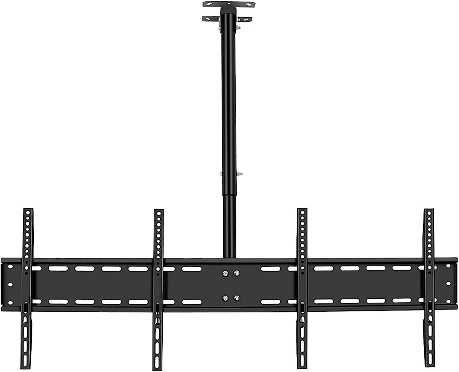Soporte de techo para TV, altura ajustable, inclinación y giro, hasta 45 kg, soporte de techo para TV que se adapta a la mayoría de soportes de TV de pantalla dual de 32 a 40 pulgadas