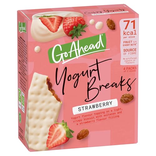 Go Ahead Strawberry Yogurt Breaks, 4 Bars, 142 g (1 Pack of 4 Bars )