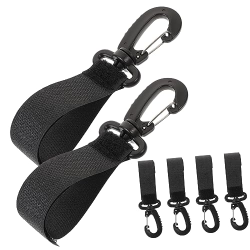 KOMBIUDA Professional Stroller Hooks for Hanging 6pcs Strong Hooks Baby Stroller Hooks Loop Clip Diaper Organizer for Mom