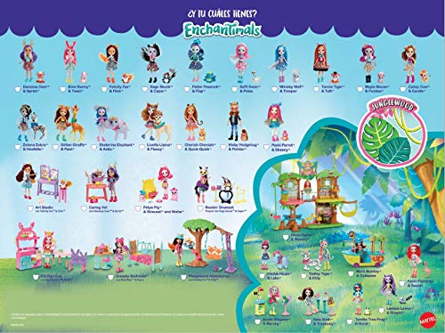 Enchantimals Barco de la Selva mágica con muñeca Merit Monkey (Mattel GFN58)