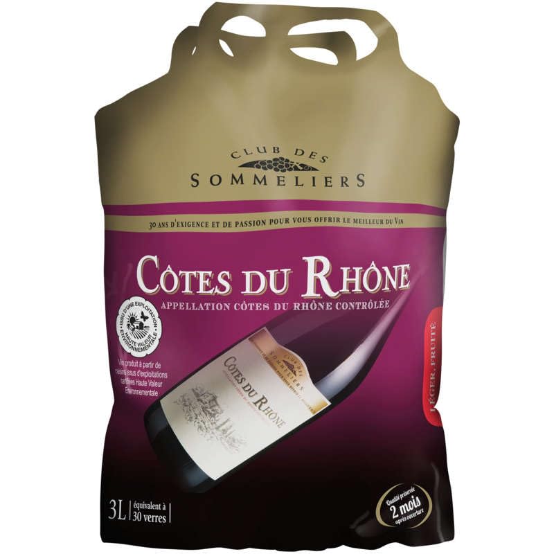 Club des Sommeliers Côtes du Rhône, 3l