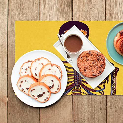 Set de table squelette de qualite superieure aux finitions soignees 6 pcs