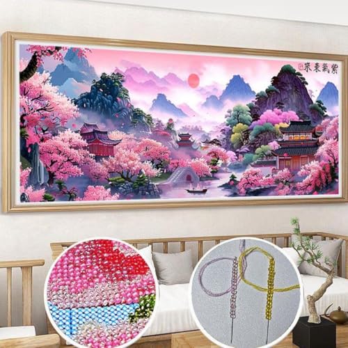 Broderie de perles kit debutant toile imprimee paysage oriental pour eviter les erreurs