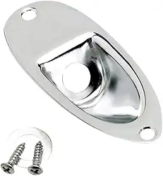 Fender Virola de guitarra elétrica Stratocaster Jack - Cromado