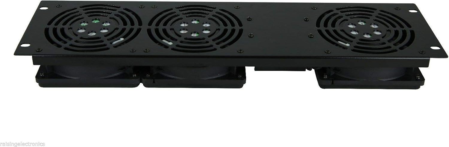 Get Special Price RAISING ELECTRONICS Rack Mount 3-Fan Cooling Unit 3U for Server Cabinet