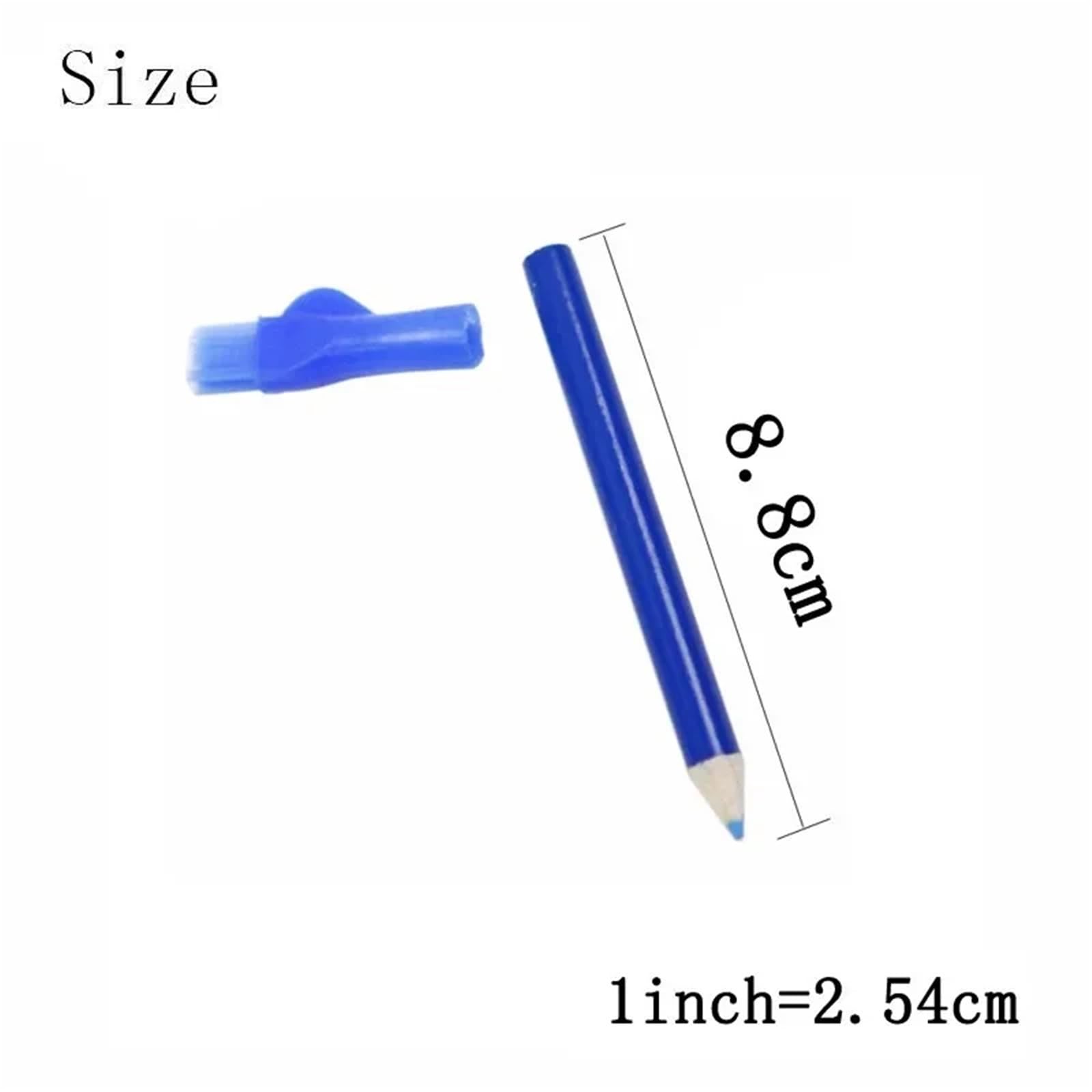 Tiza costura Lápices de tela for costura, lápiz Soluble en agua, marca de sastre, tapa de cepillo de tiza for sastre, marcador for el hogar, herramientas de rastreo para Tela(6pcs)