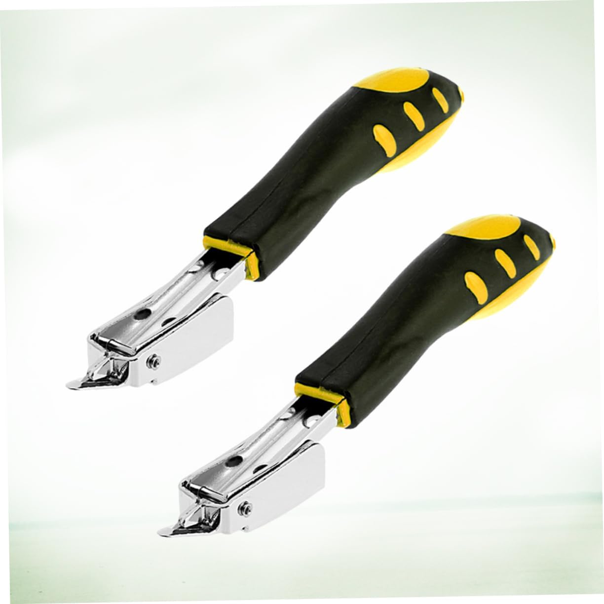 2-Pack Plastic Handle Nail Puller Tool Handheld Staple Remover for Woodworking and Upholstery Multi-Function Design for Easy Removal of Nails and Staples