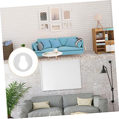 Image of Mipcase 100pcs Round Keyhole Hangers for Picture Frames Photo Frame Accessories for Easy Wall Display and Projects for Use