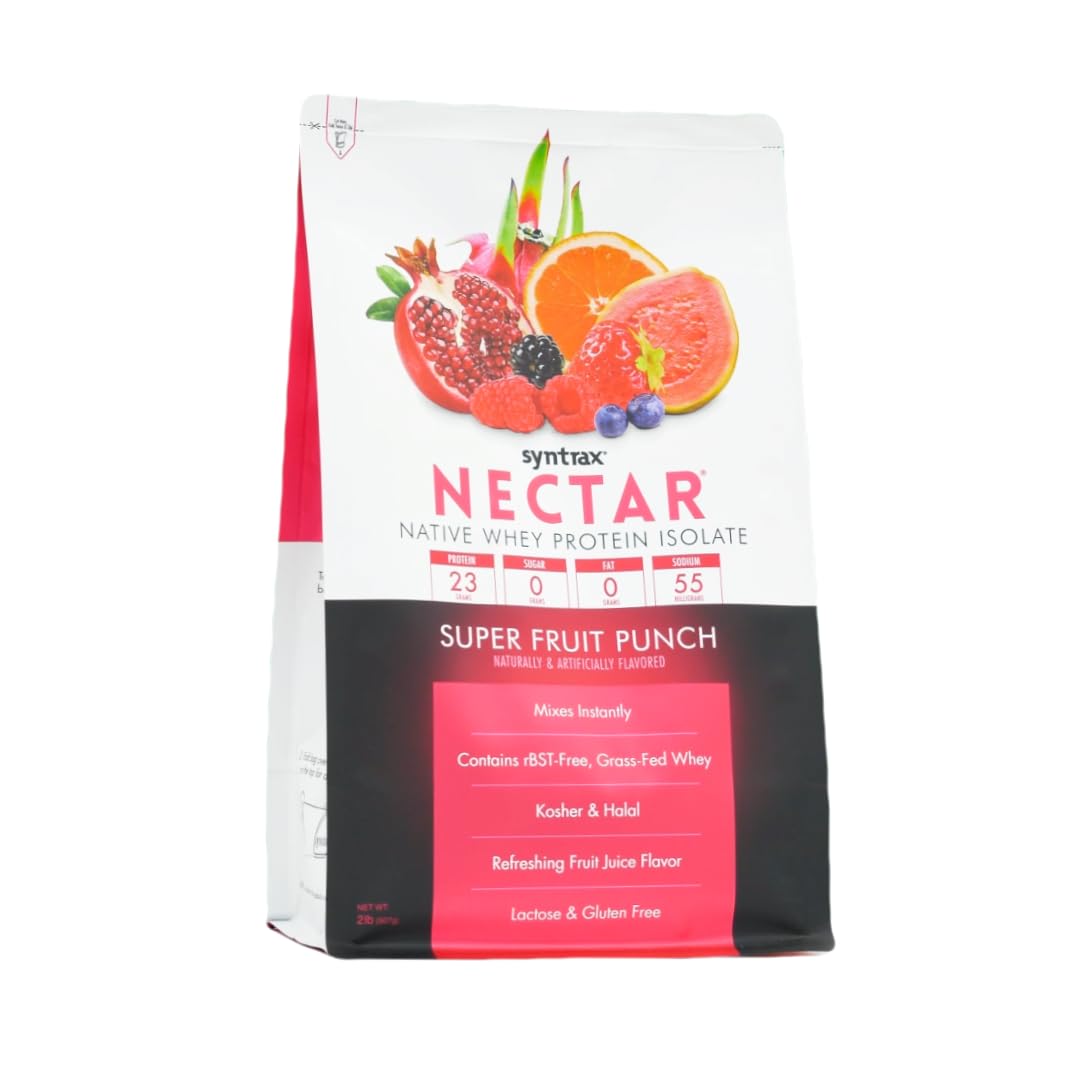 Syntrax Nectar Fruits, Super Fruit Punch 2 lbs. Native Whey Protein Isolate — Amazon image 2