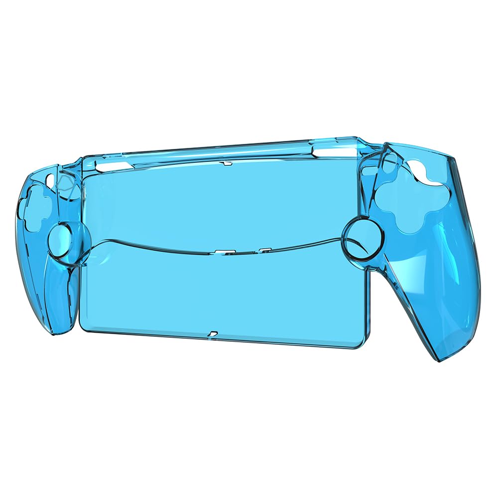 AZURAOKEY TPU Transparent Gaming Handheld Case for PS5 Portal, Transparent Full Protection Protector Cover Shockproof PC Gaming Console Controller Sleeve Skin Anti-Drop Anti-Scratch
