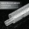 Tube Plastique Transparent Rigide PVC Et Acrylique - Lot De 24 Tubes Pour Publicité, Éclairage, Médical Et Bricolage