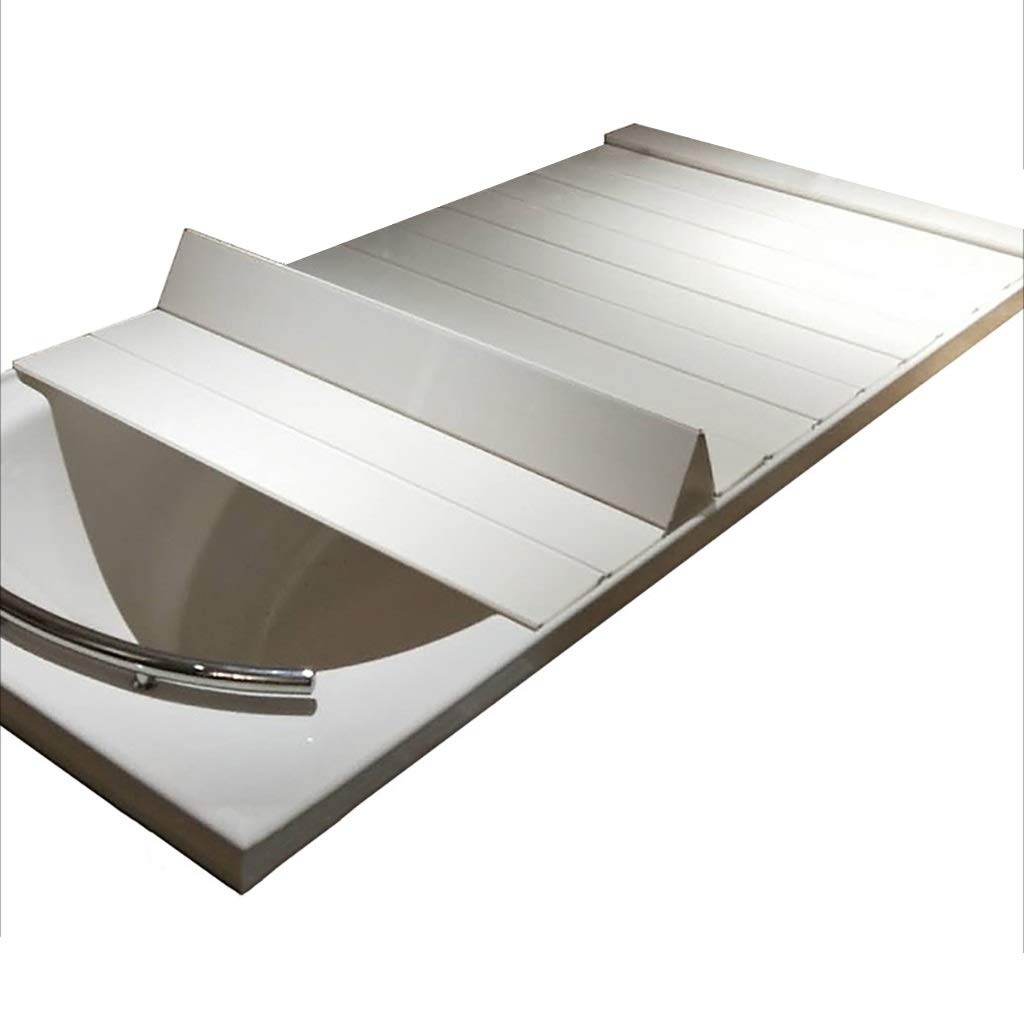Cubierta de bañera antipolvo plegable en PVC blanco de 175x80cm