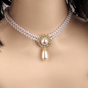 ★VINTAGE HOLLYWOOD★送料込★韓国★人気 Basic Pearl Necklace Amazon.com: Women's Double Strand Classic Simulated Pearl