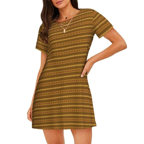 Chemise de nuit manches courtes femme douce et anti-transpiration triangles