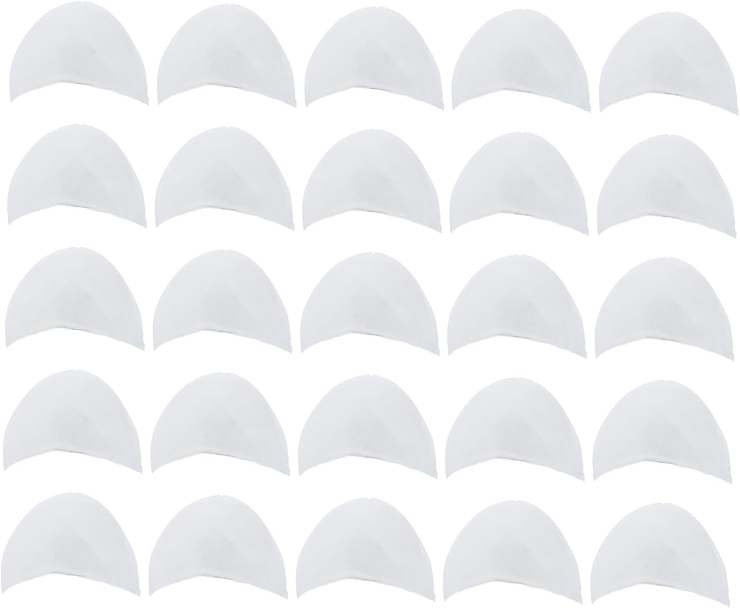 STOBOK 100pcs Padded Shoulder Pads for Men and Women Versatile Shoulder Enhancers for Suits and Coats Comfortable and Lightweight for Tailoring and Fashion Use