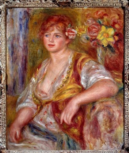 Cuadro Renoir La rubia tiene la rosa para inspirar romanticismo y calma en tu hogar