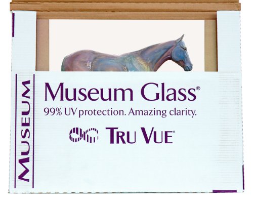 32" x 40" Tru Vue Museum Glass, 4 sheets, 35.5sq ft. Archival Den glazing, UV pro non-glare surface, Anti-reflective coating