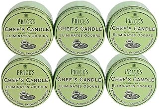 Prices Chefs Candle in Tin - Eliminates Odour Cooking Cooks Kitchen - 6 Pack