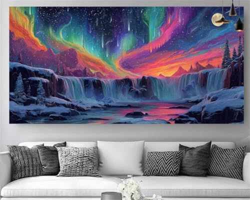 Peinture Diamant Aurore 5D Toile XXL sans Pli pour Tableau Réussi