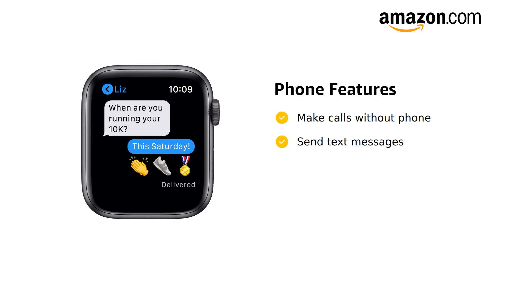 Amazon.com: Apple Watch Series 6 (GPS + Cellular, 44mm) - Space 
