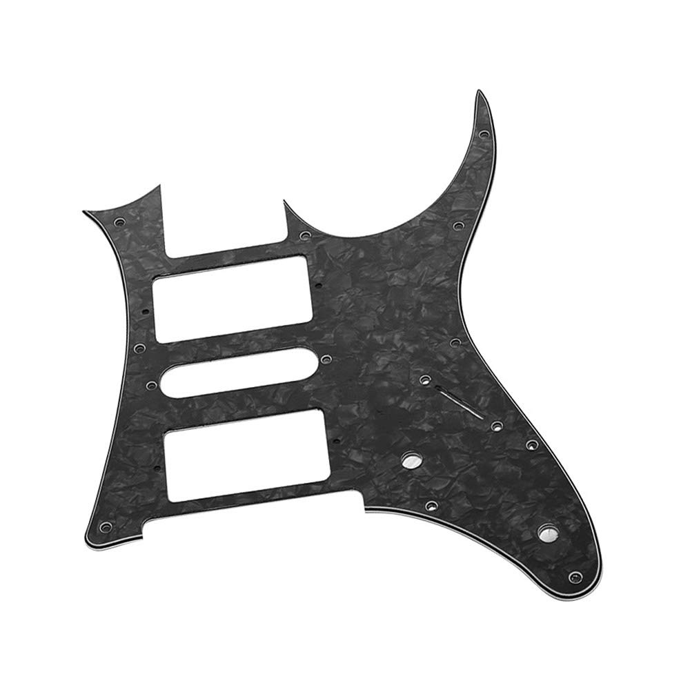 Electric Guitar Pickguard, HSH Electric Guitar Pickguard PVC Pick Guard Scratch for Ibanez g250 Guitar Replacement Black Pearl 3 Ply