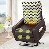 Srfzluxy Fernsehsessel Relaxsessel mit Aufstehhilfe, Sofabezug, Elektrisch Massagesessel mit Liege-Funktion Massage & Heizung, TV-Sessel, Ruhesessel, Polstersessel, Wohnzimmer-Sessel