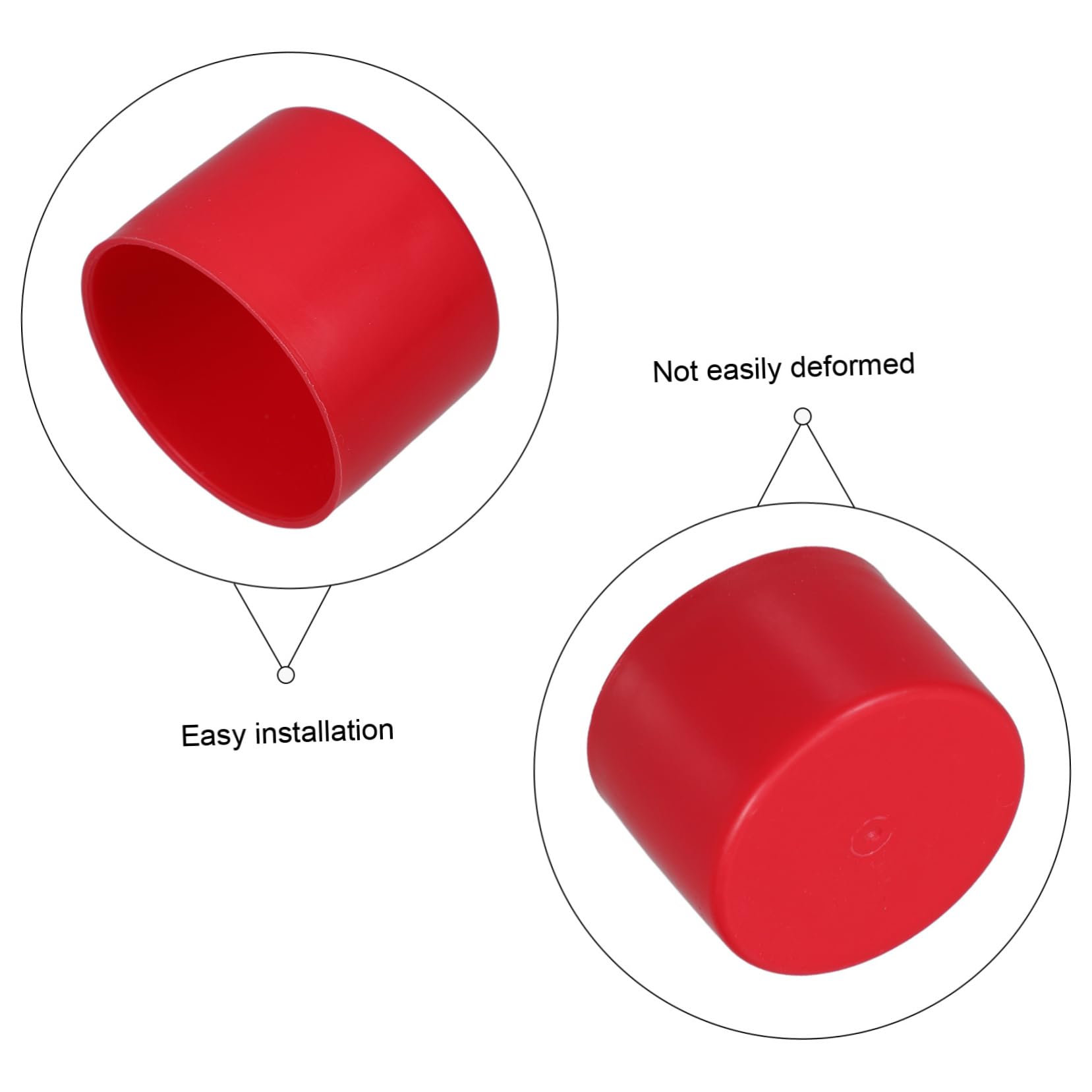 10 Pezzi Manicotto Protettivo Per Tubi Ponteggi - Tappo Terminale In Plastica Per Tubi Da 38 Mm - Rosso - Per Costruzione E Ristrutturazione - Foto 12
