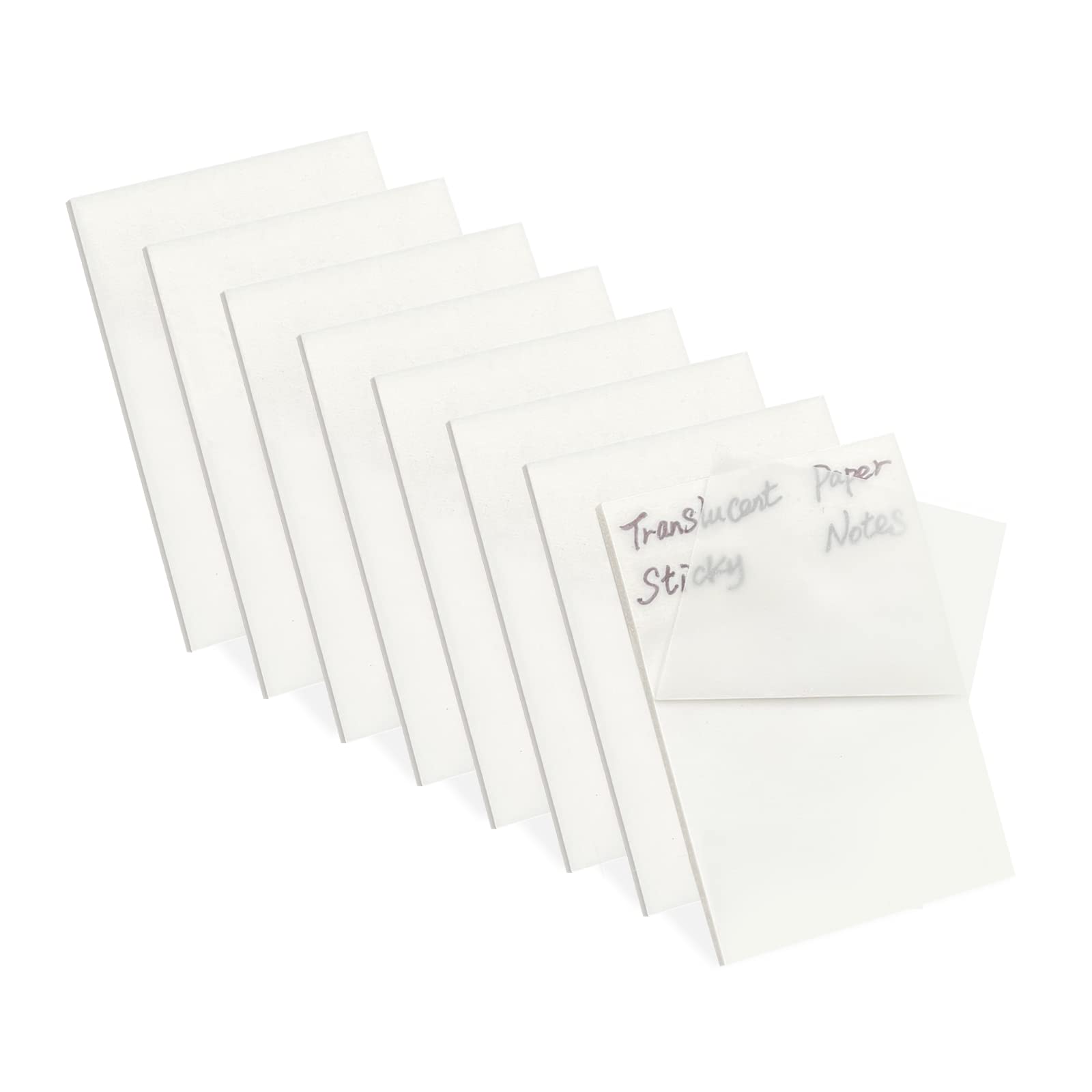 Buy 2nd Gen Translucent Paper Sticky Notes, 3x2 Clear Sticky Notes