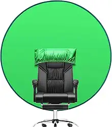 fundo fotografico,fundo verde,tela verde chroma key 143 cm Dobrável dupla face, capa de cadeira, tecla cromada, tela de fundo para transmissão, fotografia, chroma key, jogos, zoom, chat de vídeo