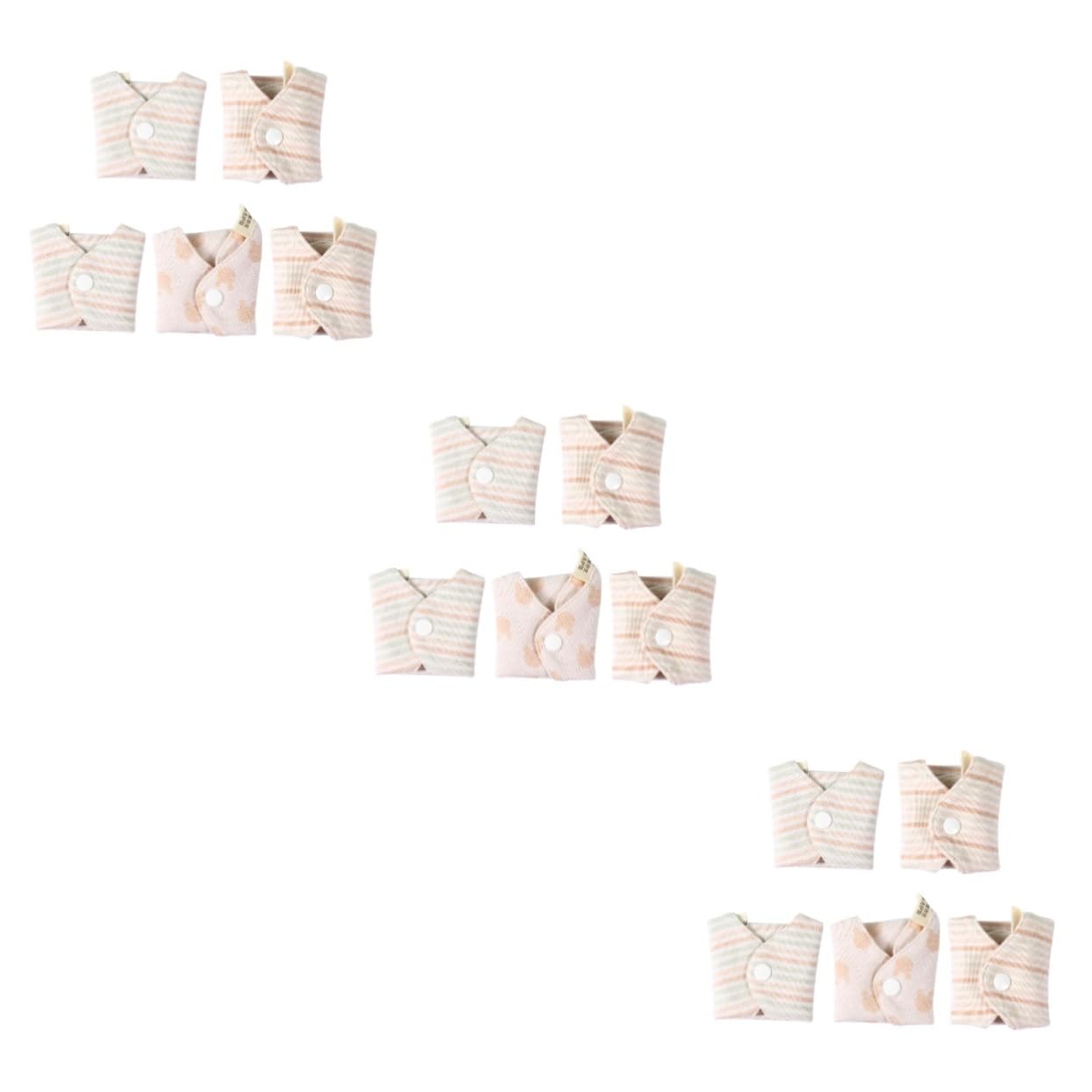KOMBIUDA 3er-set Wiederverwendbare Bio-slipeinlagen Waschbar Atmungsaktiv Menstruationsbinden Für Frauen Starke Saugfähigkeit (zufälliges Muster) 5 Stück X 3