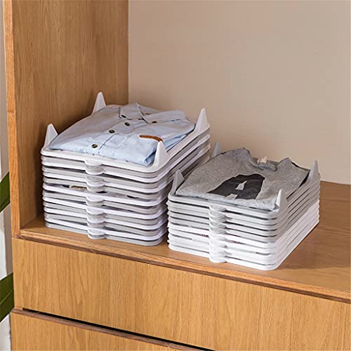 10st Shirt Organizer T-shirt Map Board Kleding Verdelers Stapelbaar T-shirt Document Lazy Folding Board Organizers (Maat: 10st Zwart Klein