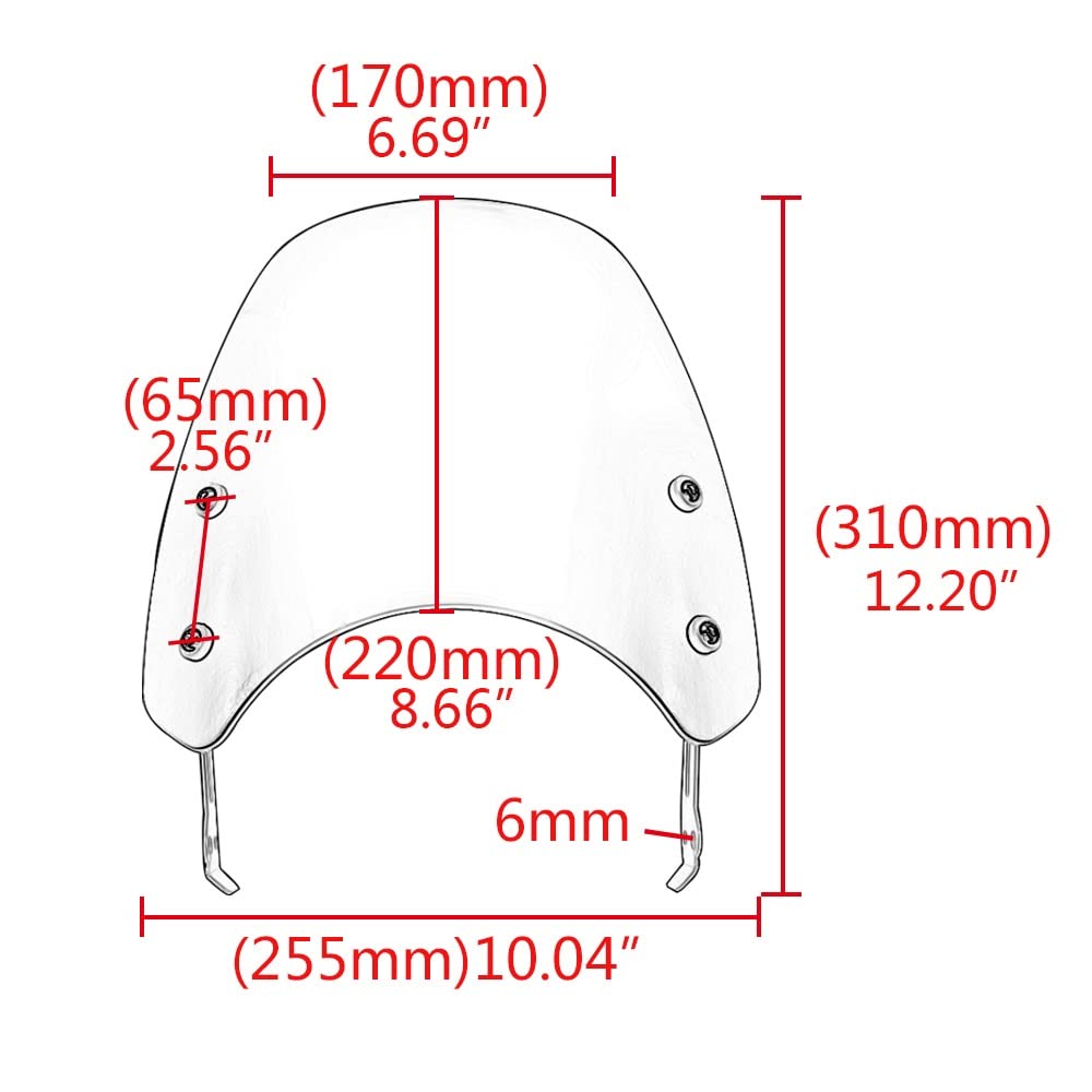 Pare-brise Pour Triumph Scrambler 400 X (23-), Ajustement Parfait