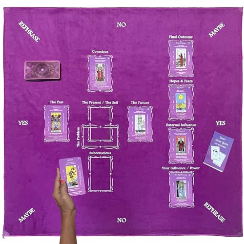 Nevkha Tarot Divination, paño de lectura de cartas de mesa,