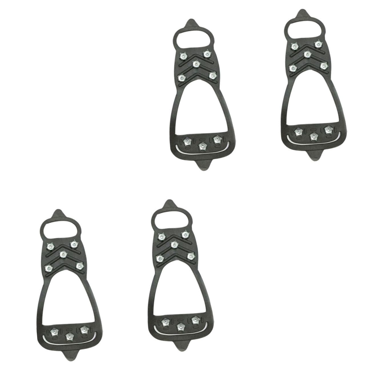 GLSTOY Shoe Ice Grippers 4pcs Snowfield Shoes Covers Anti-Skid Crampon for Safe Outdoor Climbing