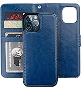 Bocasal Compatible with iPhone 12 Pro Max Wallet Case with Card Holder PU Leather Magnetic Detach...