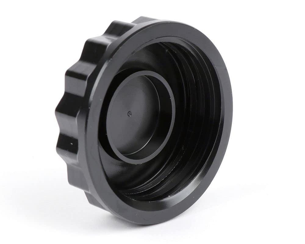 MOTO NOSTRA Tankdeckel CNC schwarz glänzend kompatibel für Vespa GTS 125, 150, 250, 300 HPE, Super Tech, Primavera, IGET, Touring