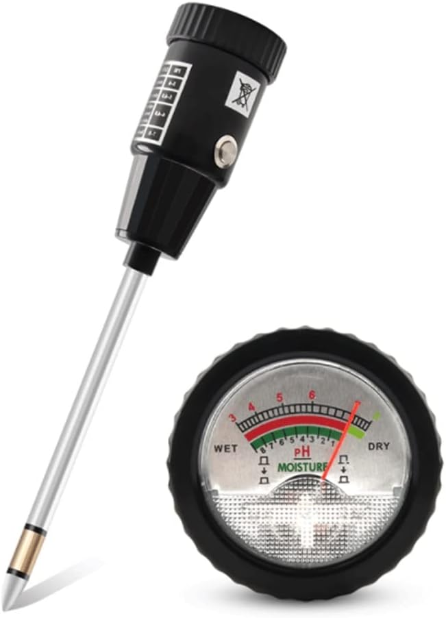 2 in 1 Soil Moistures PH Meter 3-8ph Humidity Analyzer Acidity Tester Metal Long Probe Detector for Plants Garden Measure Tool