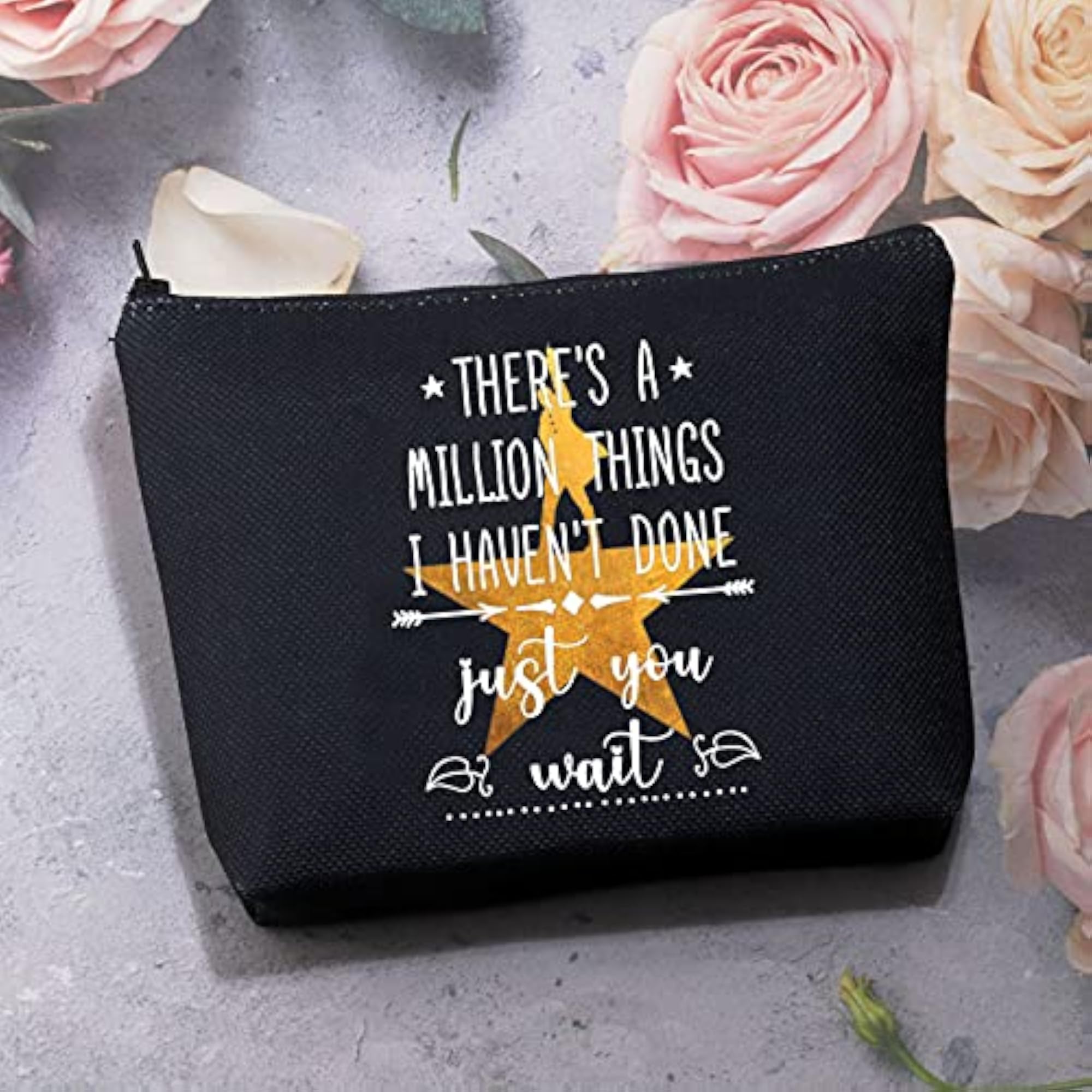 Musical Makeup Bag with Quote, Gift for Music Lovers