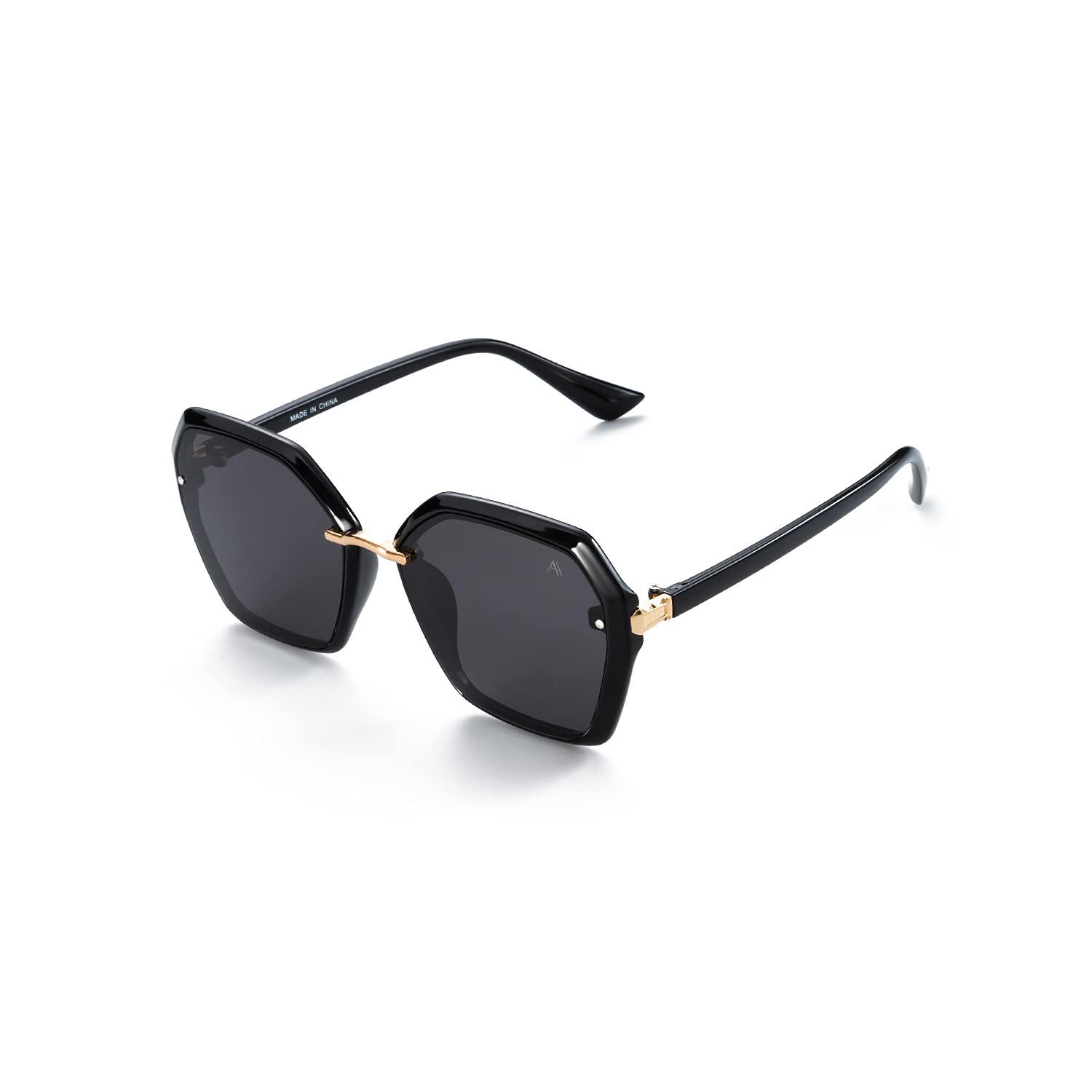 Oversized Hexagon Sunglasses For Women Plastic Polarized Sunglasses for Women UV 400 Protection