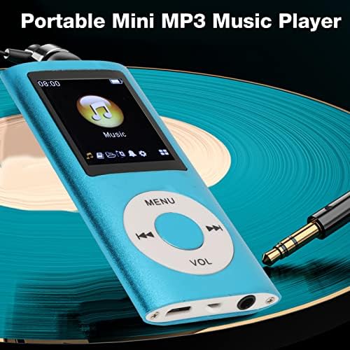 MP3 Music Player, HiFi Lossless Sound Slim MP3 Player with 1.8 Inch LCD Screen, Portable Digital Audio Player, Kids Friends (Blue) - Image 3