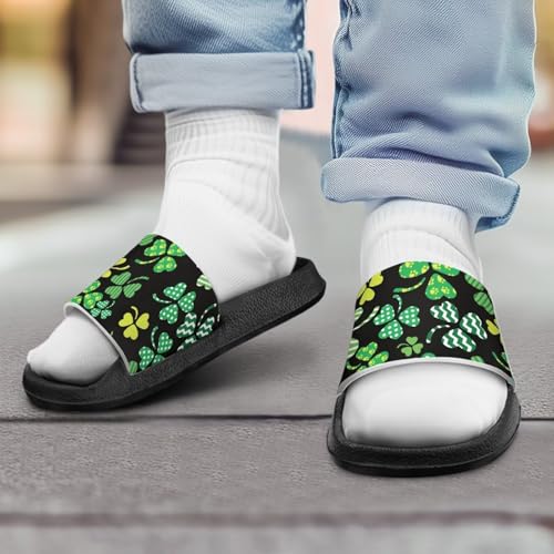 Image of Boy & Girls Slide Sandals Kids Shower Shoes Non Slip Summer Slippers Beach Sandals
