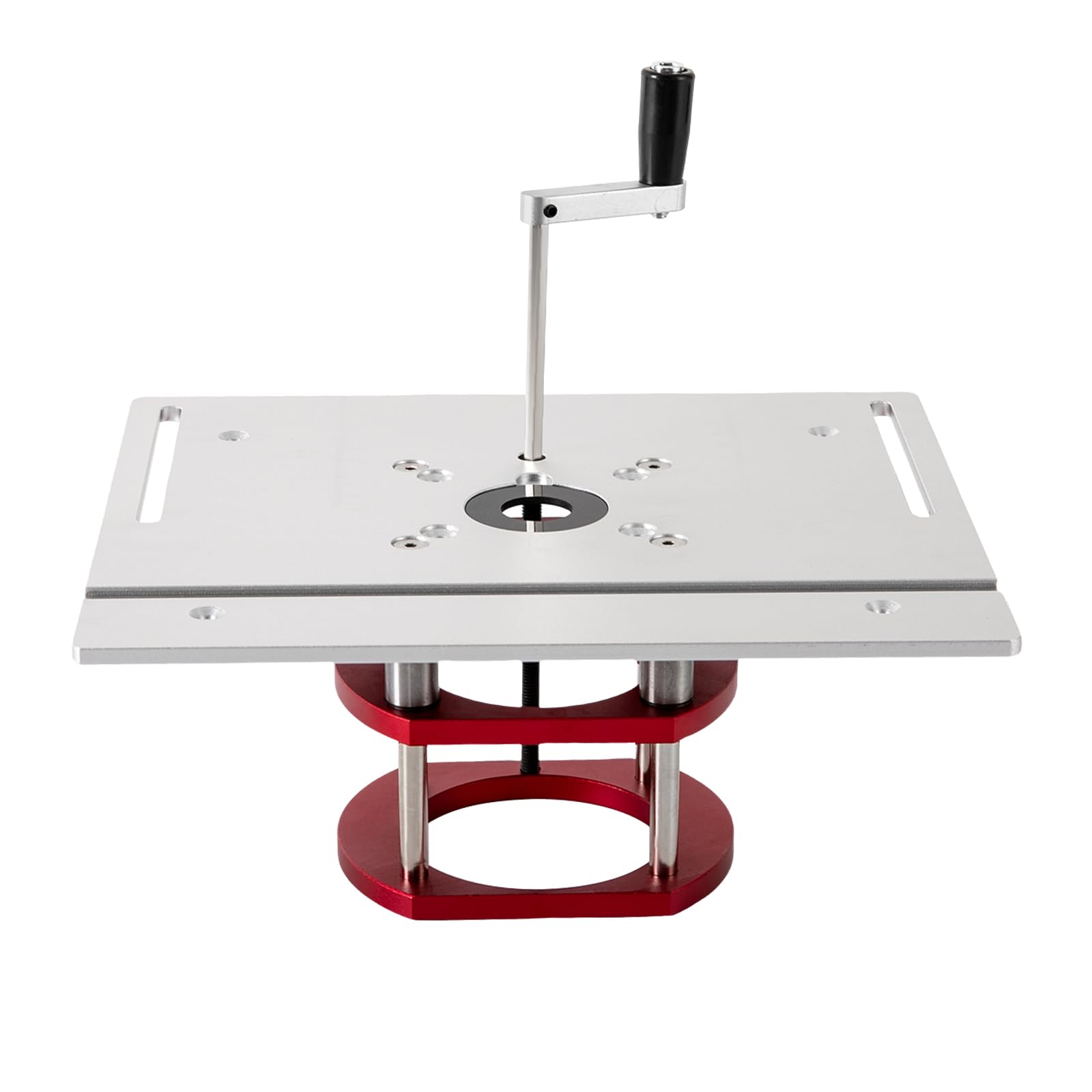 Table de fraisage, plaque d'insertion en alliage d'aluminium, table de fraisage, plateau de table avec échelle claire, table de fraisage, plaque d'insertion pour défonceuse, machine à