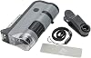 Carson MP-250 MicroFlip 100-250x LED Lighted Pocket Microscope Smartphone Digiscoping Adapter Clip, Gray