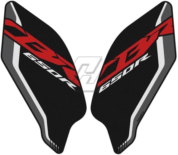 AUTO-UAE - For Hondas CBR 650R 2019-2022 Sticker Motorcycle Accessorie Side Tank Pad Protection Knee Grip Traction (Black)