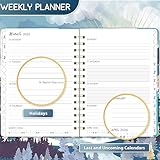 Diary 2026 - A5 Diary Week to View from January 2026 to December 2026, Pen Holder, Inner Pocket, 21.5 x15.5 x1.5 cm, Blue - Image 3