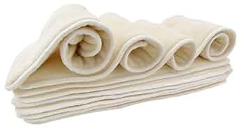 Reusable Cloth Diaper Inserts, 10Pcs Breathable Cotton