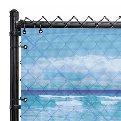 FenceScreen 211 Series Scenic Designer Fence Screen (Sandy Beach)